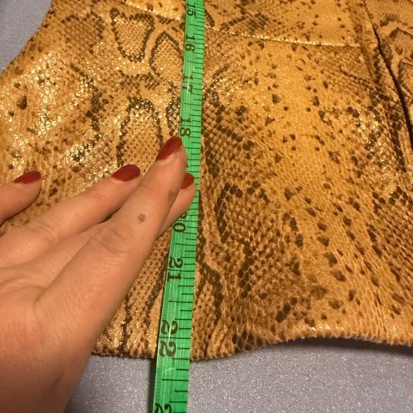 BB Dakota Brown Tailored Blazer with Snakeskin Print - Picture 4 of 8